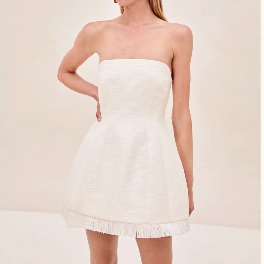 Alexis NWT White Strapless Mini Dress - “Clea Dress”